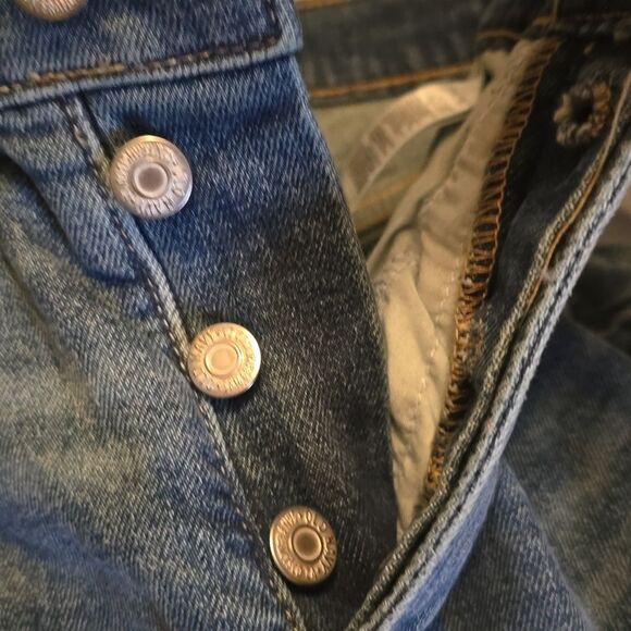 New Old Navy Women's 2 button fly Extra High Rise Curvy Sky-Hi Straight Jeans - Picture 11 of 11